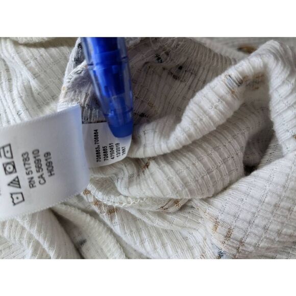 Maurices Blouse womens 2 White Yellow career causual brunch date workwear - Picture 11 of 12